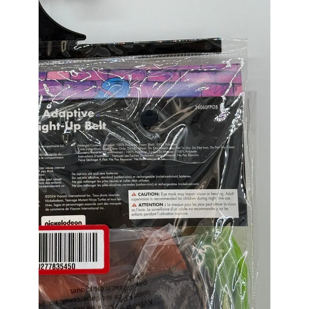 TMNT Leo Wheelchair Adaptive Costume Light Up Belt Nickelodeon Medium 7-8 NEW
